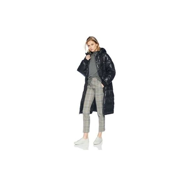 7 For All Mankind Long Hooded Down Coat - Picture 4 of 5